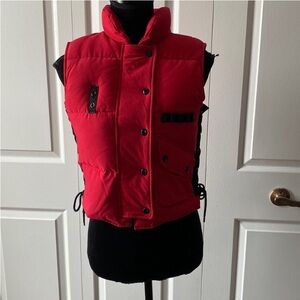 DOWN VEST LACE UP DOWN VEST SIZE P (PETITE)